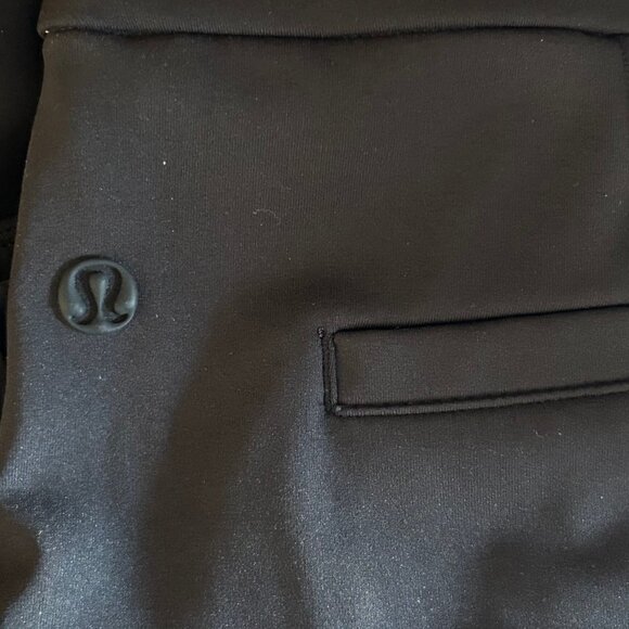 LULULEMON Luxtreme Mid Rise Straight Leg Black Trouser Pants Women's Medium ~EUC - Picture 9 of 16